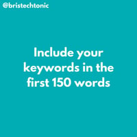 Use Keywords Early On