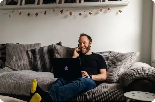 A local business owner getting SEO help from BrisTechTonic