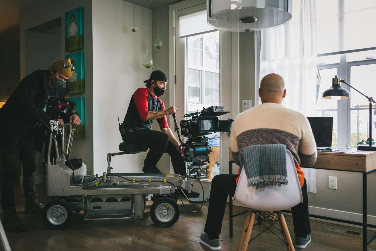 video producer on set