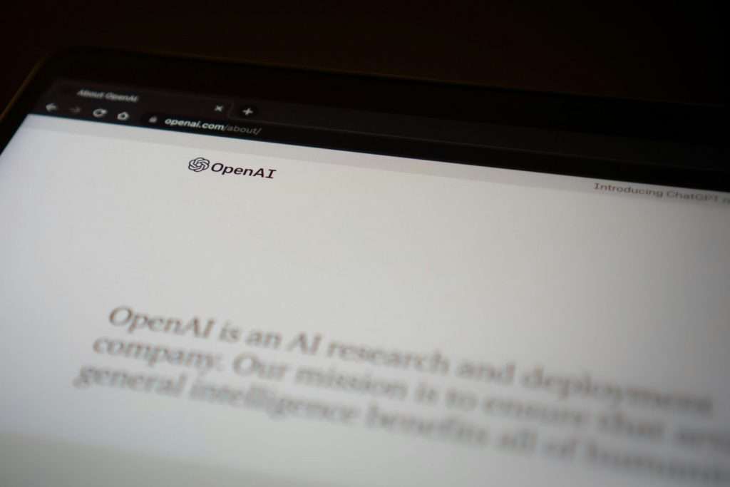 AI search results on a computer screen