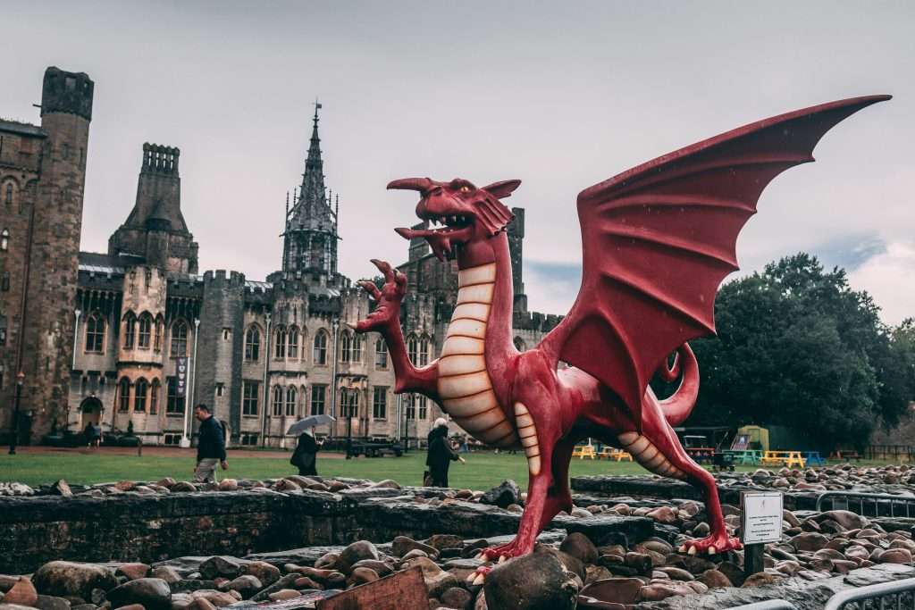 unsplash Cardiff welsh dragon image
